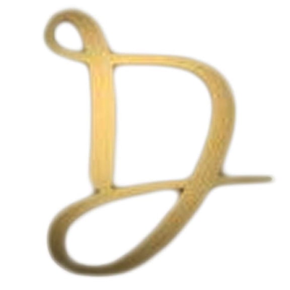 Panda Superstore Brass House Address Hardware Modern House Number Mailbox Letters Decorative Signs - House Letters D