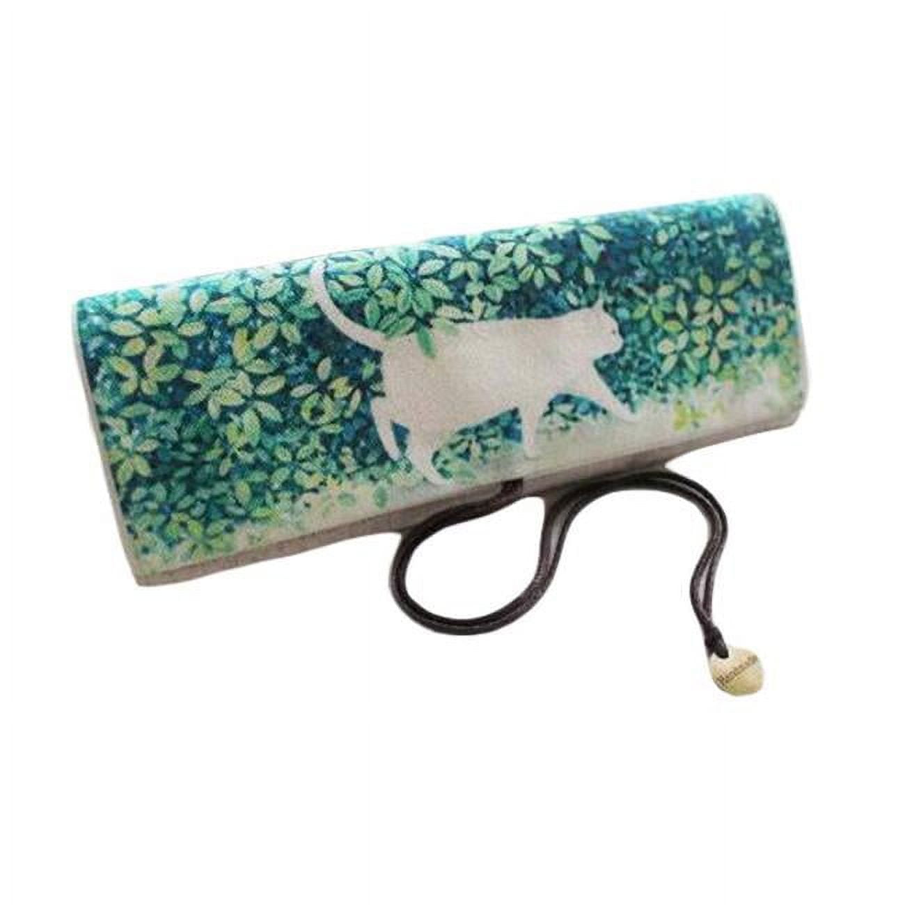 Panda Superstore  Cat Roll up Pencil Case Canvas Pen Case Cosmetic Pencil Pouch Purse Bag - Multicolor