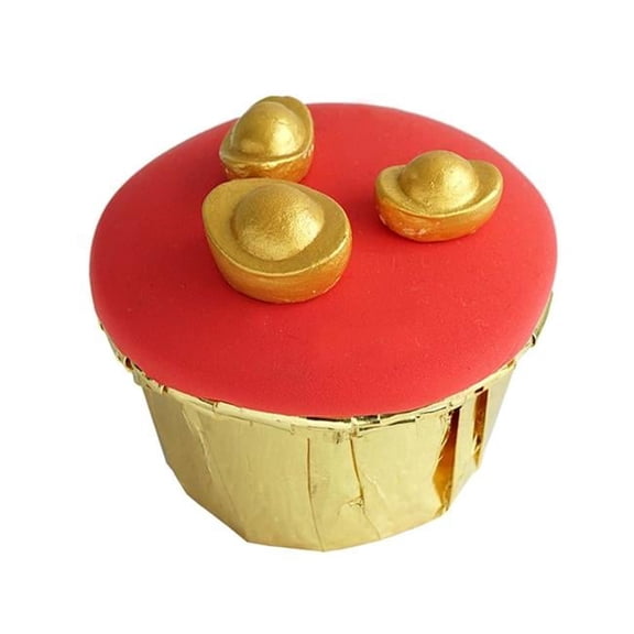 Panda Superstore  Chinese Style Fake Cupcake Artificial Cake Model Decoration & Props, Ingots