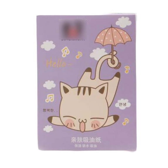 Panda Superstore Cute Oil Control Tissue Blotting Paper for Women Girls, Purple - 300 Piece