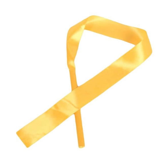 Panda Superstore Dance Kids Dance Streamers Gymnastics Ribbon, Yellow - 4 Piece