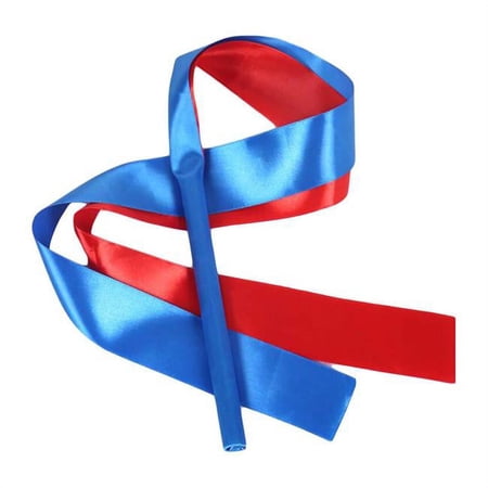 Panda Superstore Dancing Props Kids Streamers Gymnastics Ribbon, Blue & Red - 2 Piece