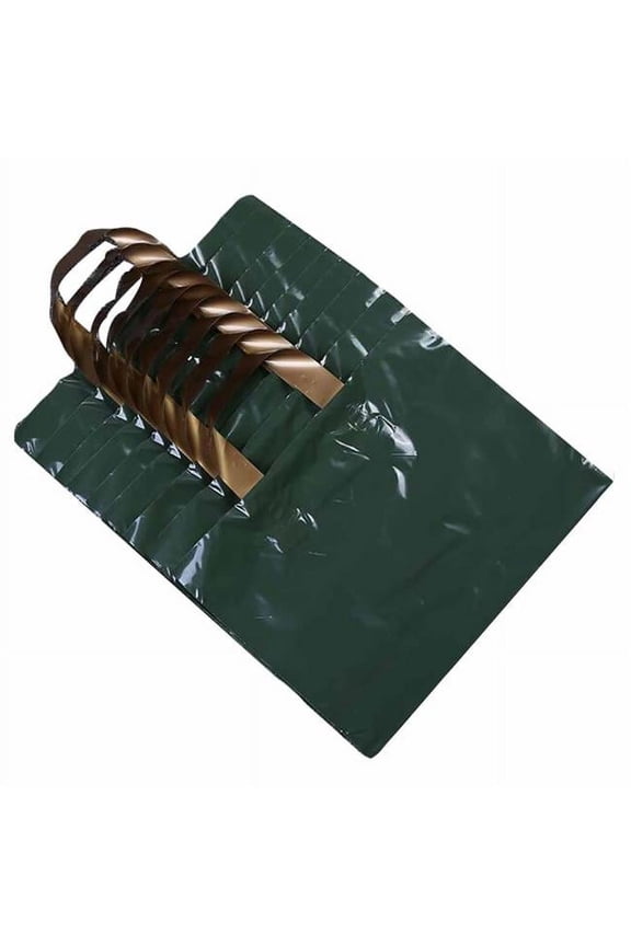 Dark Green Plastic Boutique Retail Store Tote Bags Gift Shopping Bags - 50 Piece