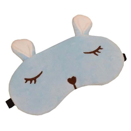 Panda Superstore EM-BEA11061971-ARIEL03036 Soft Plush Blue Rabbit Design Sleep Eye Mask