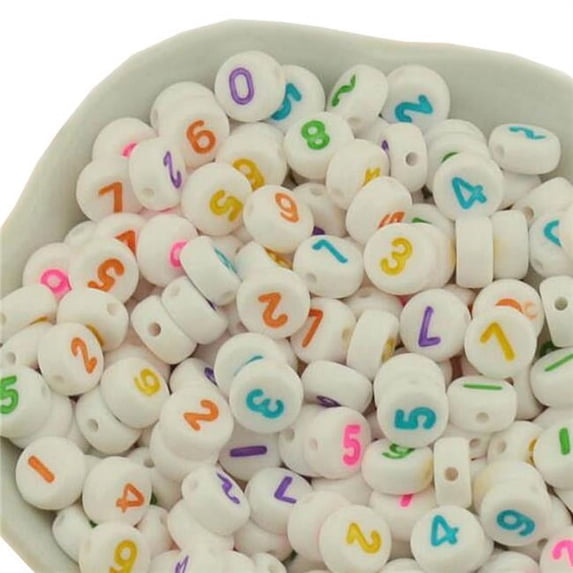 Panda Superstore EM-HOM12896081-GIYA00919 A-Z Letter Round Beads for DIY Ornament Gifts, Multi Color - 150 Piece