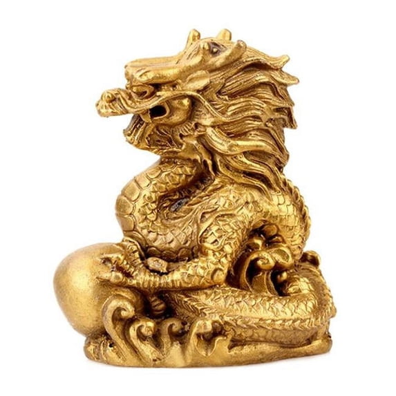 Panda Superstore EM-HOM3735081-ARIEL05448 Chinese Zodiac Style Dragon Home Copper Ornament