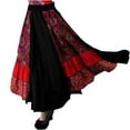 thumbnail image 1 of Panda Superstore PS-CLO1045022-JESSICA01490 Ethnic Linen Floral Skirt Bust Maxi Long Skirt, Asian Medium - Enthusiasm, 1 of 1