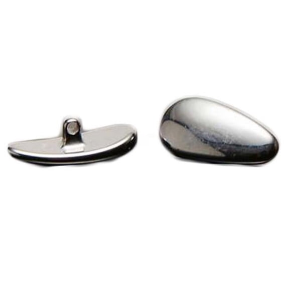 Panda Superstore  Eyeglass Ceramic Screw-in Eyewear Repair Glasses Nose Pads, Silver - Pack of 2