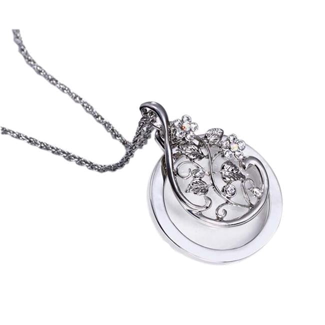 Panda Superstore  Fashion Magnifying Glass Necklace Clavicle Necklace Magnifier - Silver