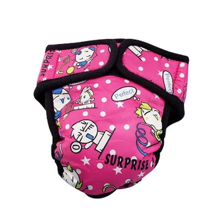 Panda Superstore Figure Style Comfortable Dogs Physiological Pants, Fuchsia - Large