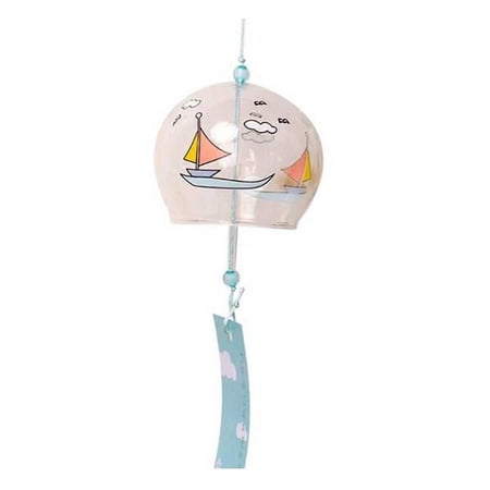 Panda Superstore PF-HOM13881841-DORIS00210-RP Glass Bell Door Cute Home Door Window Decoration Windchime