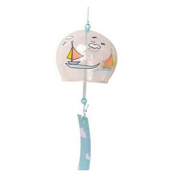 Panda Superstore PF-HOM13881841-DORIS00210-RP Glass Bell Door Cute Home Door Window Decoration Windchime