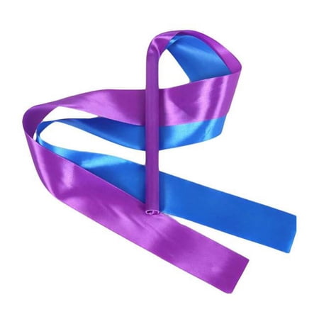 Panda Superstore Kids Streamers Gymnastics Dance Ribbon, Blue & Purple - 2 Piece