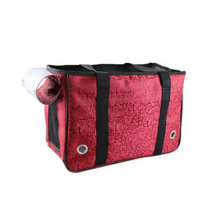 Panda Superstore Letters Fashion Pet Carriers Tote Bag for Dogs & Cats, Red