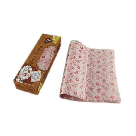 Panda Superstore Lovely Candy Paper Wax Grease Proof Paper for Baking Cookies, Red - 50 Piece