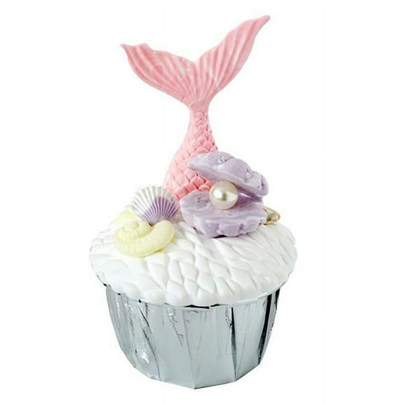 Panda Superstore Marine Element Fake Cupcake Inedible Artificial Display Props Cake Model, Pink