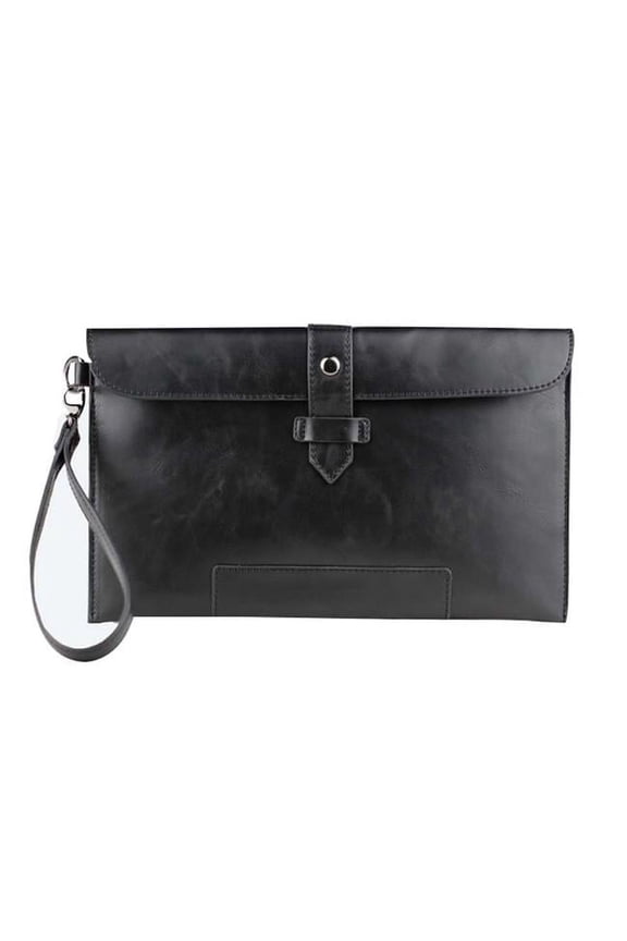 Mens Crazy Horse Skin Clutch Business Envelopes Grasping Bag 29 x 17 cm