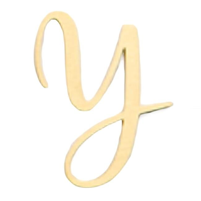 Panda Superstore PF-HOM3254613011-DORIS00227-RP DIY Decorative Door Plate Letter Brass Address House Numbers, Letter Y