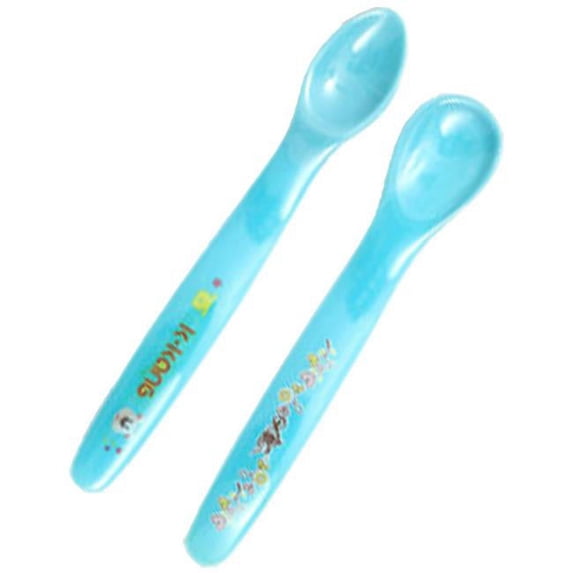 Panda Superstore PS-BAB166802011-DALISH00085 A Pair of Temperature Sensing Color-Changing Spoon, Blue