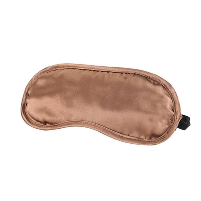 Panda Superstore PS-BEA11061971-ALAN00175 Mulberry Silk Sleep Eye Mask with Strap - Coffee