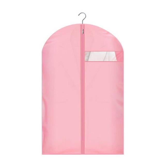 Panda Superstore PS-HOM16353501-SUE00698 Dust Garment Suit Cover Dustproof Storage Organizer Bags, Pink - 2 Piece