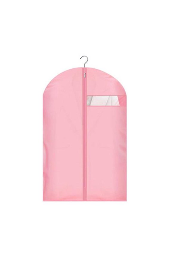 PS-HOM16353501-SUE00698 Dust Garment Suit Cover Dustproof Storage Organizer Bags, Pink - 2 Piece