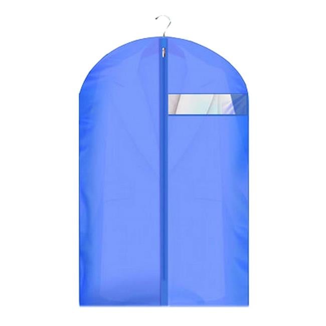 Panda Superstore PS-HOM16353501-SUE00702 Zipped Suit Clothes Cover Garment Bags, Blue - Pack of 2