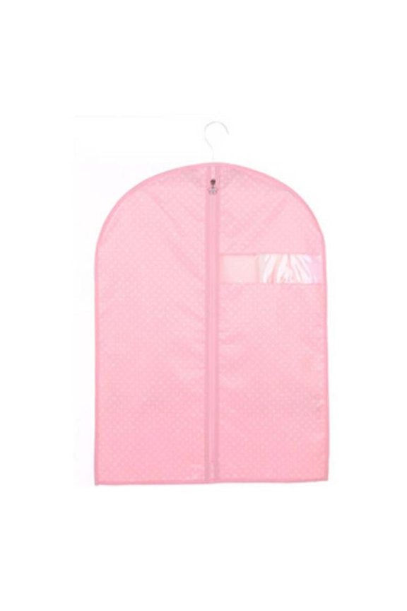 PS-HOM16353501-SUE00979 Dust Proof Reusable Garment Clothes Zipped Fashion Storage Suit Bag, Pink