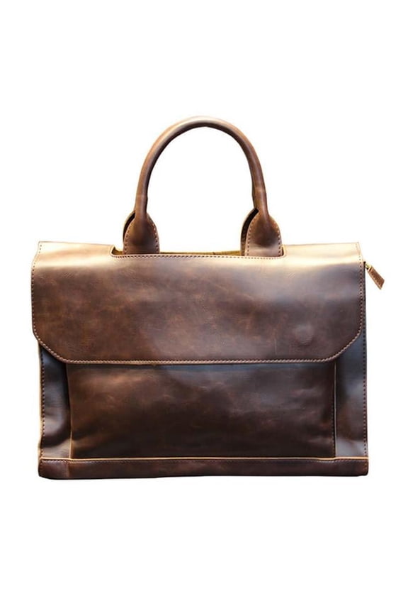 PS-LUG15743631-LILY01564 36 x 23 cm Mens Crazy Horse Leather Multi Purpose Bag