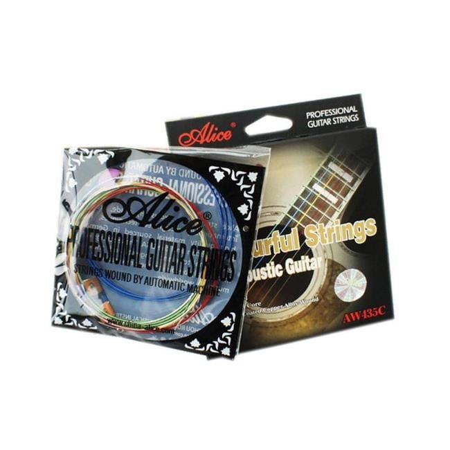 Panda Superstore PS-MUS11967851-EMILY02038 Pro Acoustic Colored Guitar Strings, 6 Strings