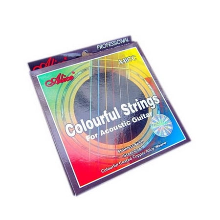 Panda Superstore PS-MUS11967851-EMILY02039 Colored Acoustic Guitar Strings, Steel Core