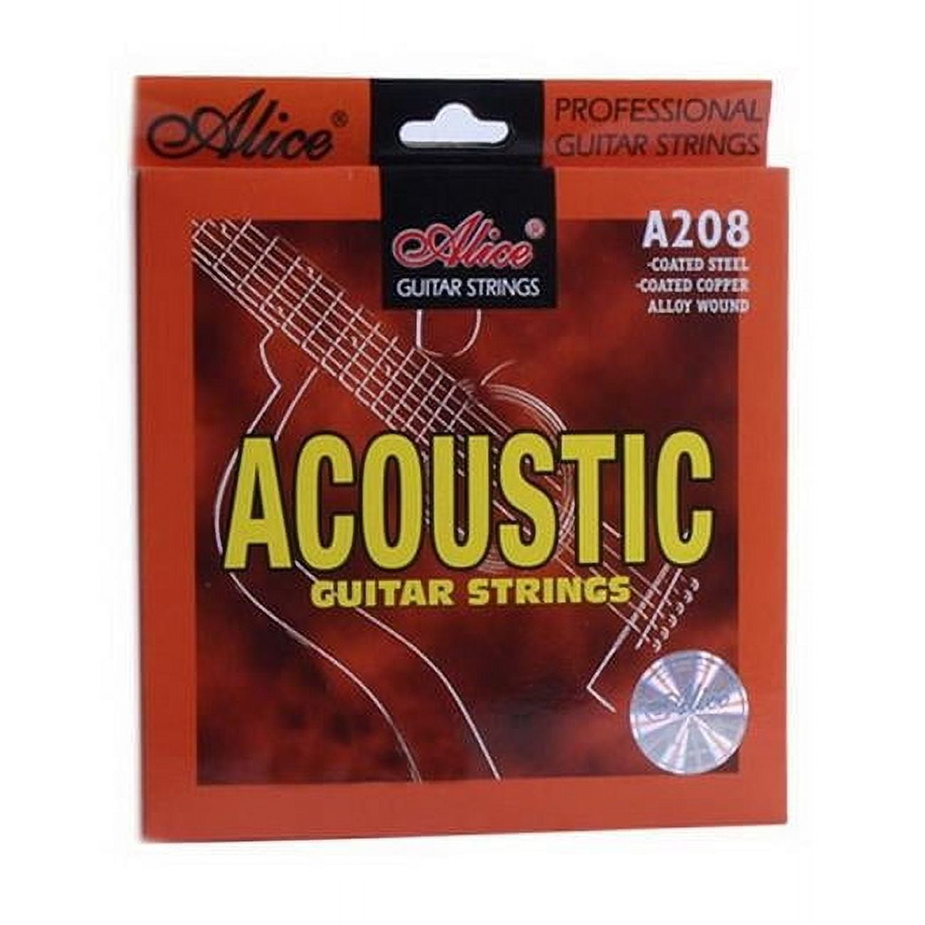Panda Superstore PS-MUS11967851-EMILY02041 Coated Steel Acoustic Guitar Strings, Full Set
