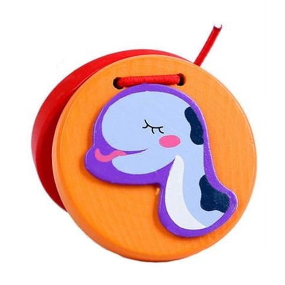 Panda Superstore PS-MUS11970761-JOE00989 Colorful Animal Wooden Finger Castanet - 2 Piece