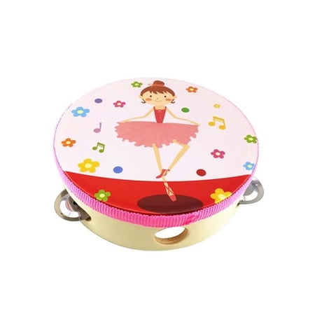 Panda Superstore PS-MUS11970821-JOE00968 Ballerina Girl Tambourine Cute Hand Drum
