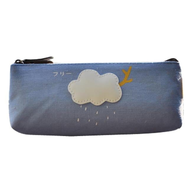 Panda Superstore PS-OFF12901041-DORIS00180 19.6 x 4 x 8 cm Durable Linen Pencil Pouches Lovely Pattern Pencil Cases