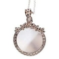 thumbnail image 1 of Panda Superstore PS-OFF3776271-YAN01963 Fashion Magnifying Glass Necklace Flower - shaped Hanging Jewelry, Silver, 1 of 1