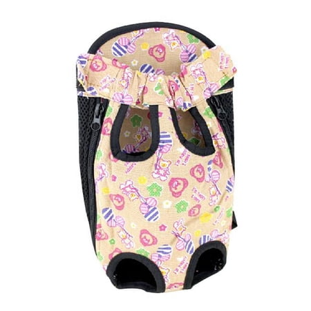 Panda Superstore PS-PET2975337011-ALAN00827 Portable Cute Travel Front Backpack Carrier Bag for Pets