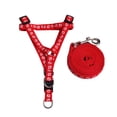 thumbnail image 1 of Panda Superstore PS-PET2975339011-ALIEN00803 Red Step Pattern Cute Cartoon Dogs Leash Collar, Medium, 1 of 1