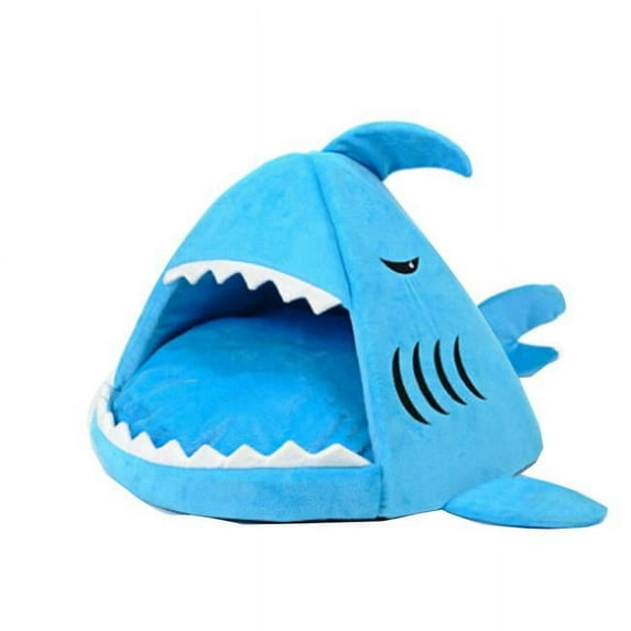Panda Superstore PS-PET3024128011-JENNY01073 42 x 42 x 37 cm Great Shark Nest Dog Cat Pet House, White