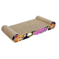 thumbnail image 1 of Panda Superstore PS-PET3024130011-JENNY01110 Graffiti Style Series Corrugated Paper Scratching Pad Board Cat Bed, Black, 1 of 1