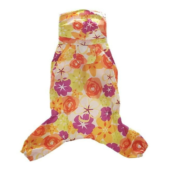 Panda Superstore PS-PET3024174011-ALAN01767 Poncho Pet Gear Morning Glory Rain Jacket - Small