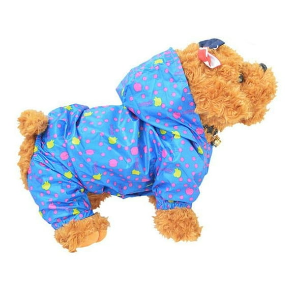 Panda Superstore PS-PET3024174011-ALAN01768 Fashion Cute Raincoats for Dogs, Blue - Medium