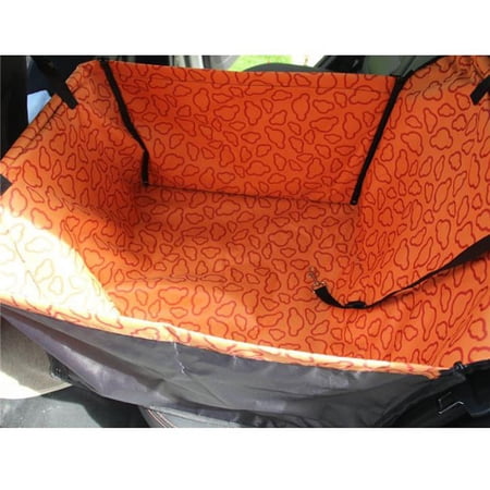 Panda Superstore PS-PET3024184011-HERMINE00793 Cloud Waterproof Pet Car Rear Single Seat Cover Dog Travel Mat, Orange