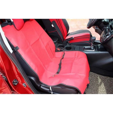 Panda Superstore PS-PET3024184011-YOUNG01104 21 x 41 in. Waterproof Solid Color Single Seat Dog Car Seat Cover, Red