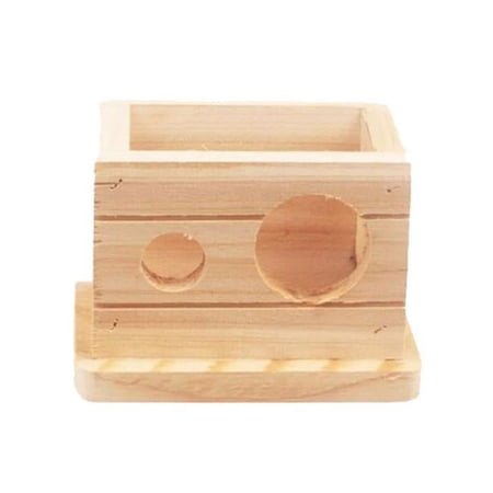 Panda Superstore PS-PET3048874011-SUSAN00970 Square Small Pet Hamster Wooden House