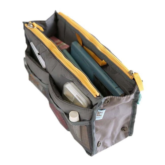 Panda Superstore PS-SPO7702515011-SUSAN00282 Creative Multifunction Wash Bag Portable Travel Pouch Cosmetic Bag, Grey