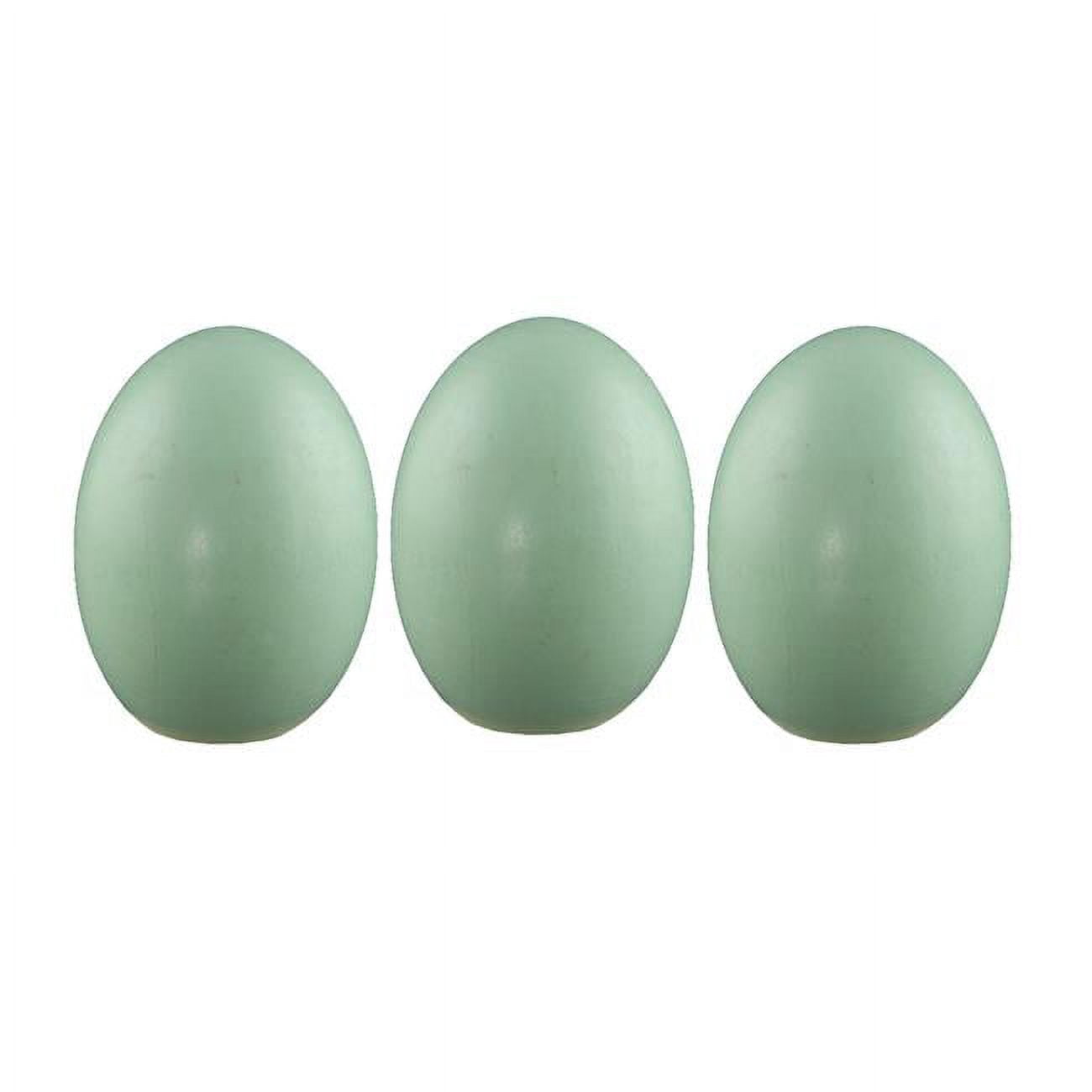 Panda Superstore PS-TOY166084011-KELLY00675-RP Wooden Blank Easter Eggs Kids Children DIY Creative Paintable Decoration, Green - 12 Piece