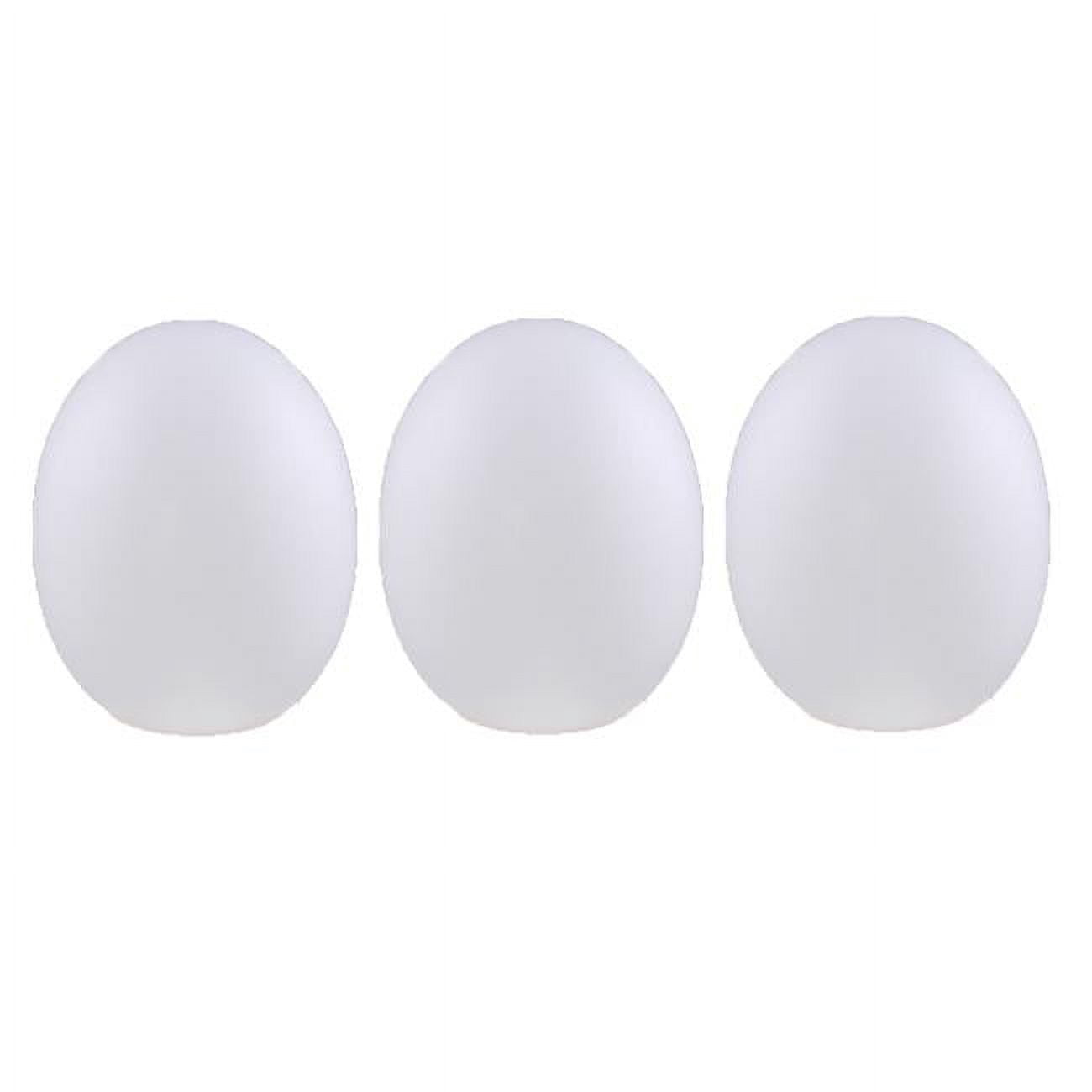 Panda Superstore PS-TOY166084011-KELLY00678-RP Wooden Blank Easter Eggs Kids Children DIY Creative Paintable Decoration, White - 12 Piece