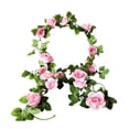 thumbnail image 1 of Panda Superstore Rose Artificial Vines Fake Flowers Decor for Home & Party & Wedding, Pink, 1 of 1