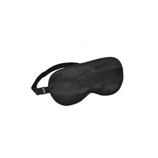 Panda Superstore  Silk Eye Mask Eye Shade Cover for Sleep with Strap - Pure Black
